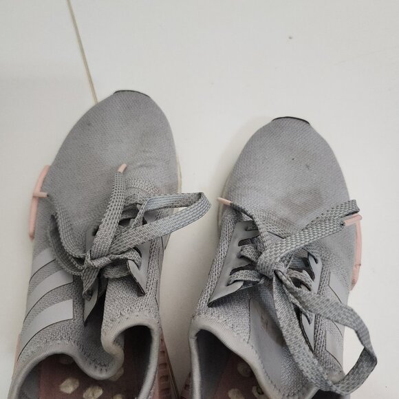 Adidas NMD Boost Woman's Pink and Gray Sneakers Size 8 - Picture 7 of 13